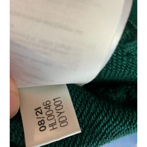 Women's XL Adidas Collegiate Crewneck Oversized Sweatshirt Embroidered Green - Picture 6 of 6
